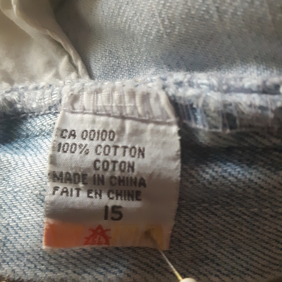 90s Vintage Jordache Light Blue Wash High-Waisted Jeans Size 15 - Picture 4 of 10